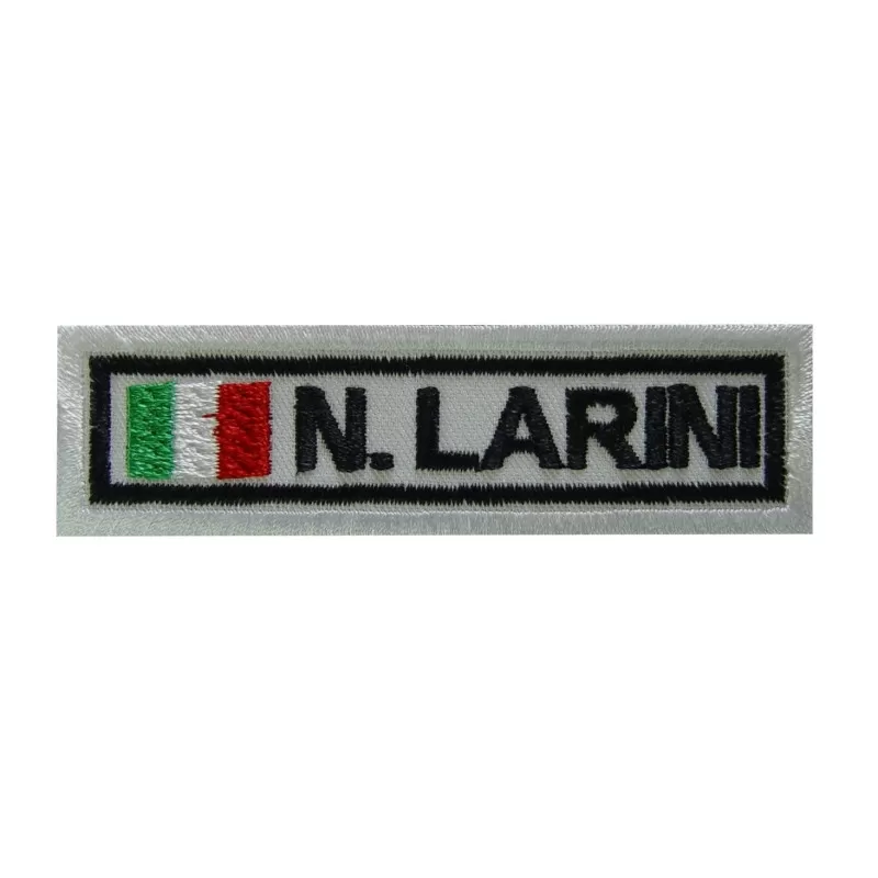 3 Nicola Larini Italy Embroidered Patch Badge Applique Iron on