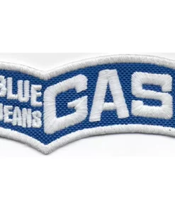 Gas Blue Jeans Embroidered Patch Badge Applique Iron on