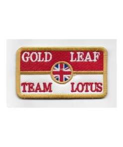 Lotus Gold Leaf Embroidered Patch Badge Applique Iron on