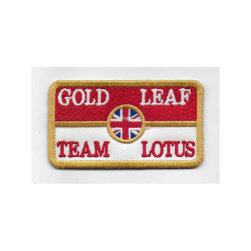 Lotus Gold Leaf Embroidered Patch Badge Applique Iron on