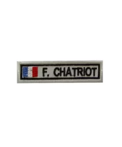 3 François Chatriot France Embroidered Patch Badge Applique Iron on