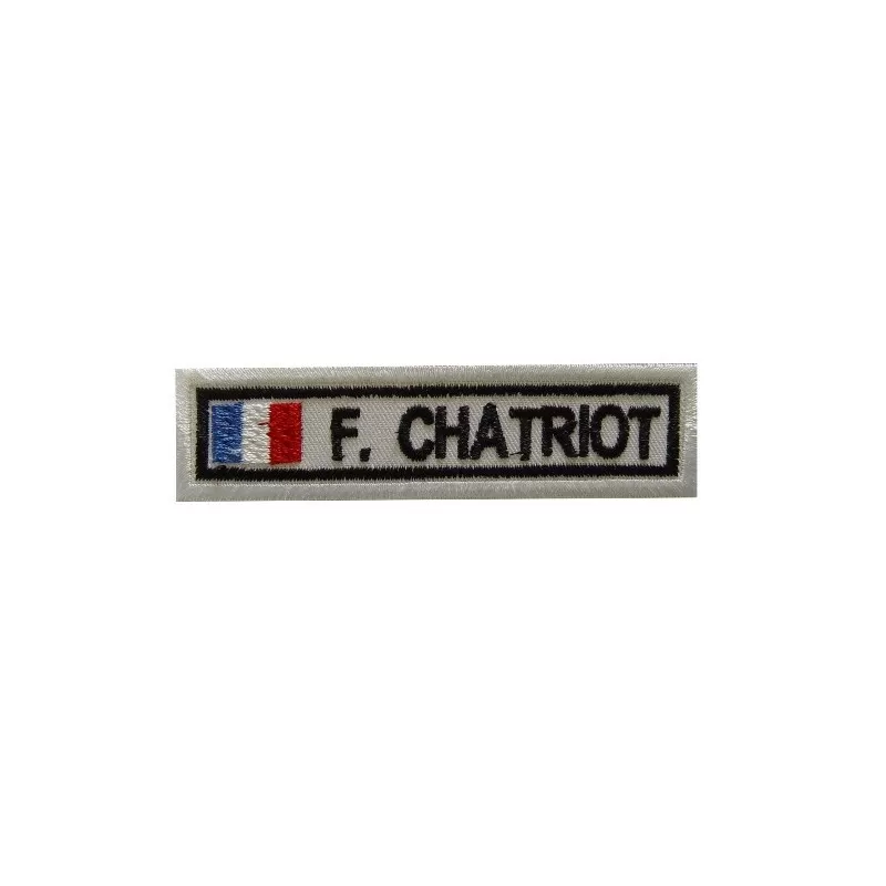 3 François Chatriot France Embroidered Patch Badge Applique Iron on