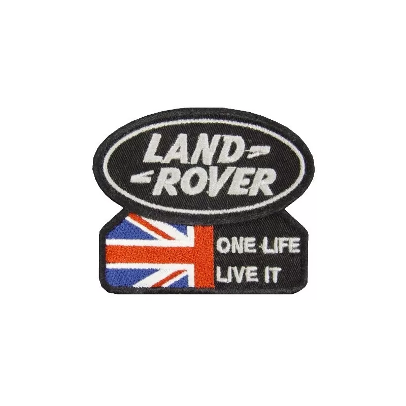 Land Rover One Life Live It Union Jack Embroidered Patch Badge Applique Iron on