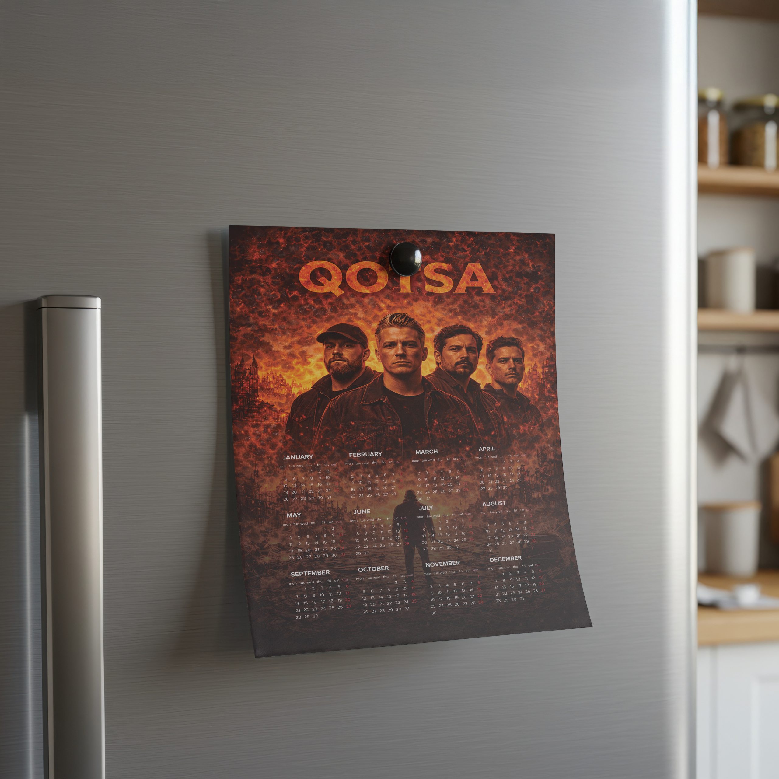 Queens Of The Stone A3 Wall Calendar — Dark Art Print for 2026 - Image 2