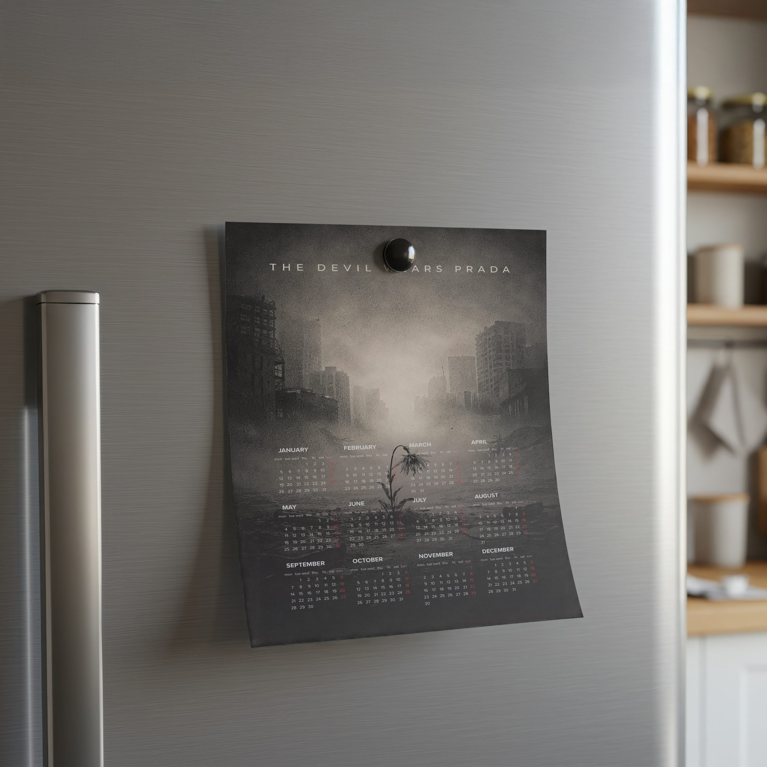 The Devil Wears Prada A3 Wall Calendar — Dark Art Print for 2026 - Image 2