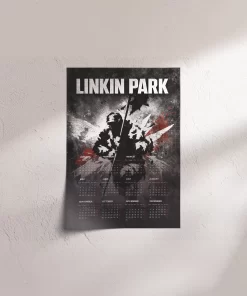 Linkin Park A3 Wall Calendar — Dark Art Print for 2026