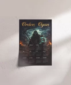 Orden Ogan A3 Wall Calendar — Dark Art Print for 2026