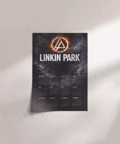 Linkin Park A3 Wall Calendar — Dark Art Print for 2026