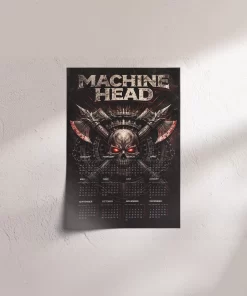 Machine Head A3 Wall Calendar — Dark Art Print for 2026