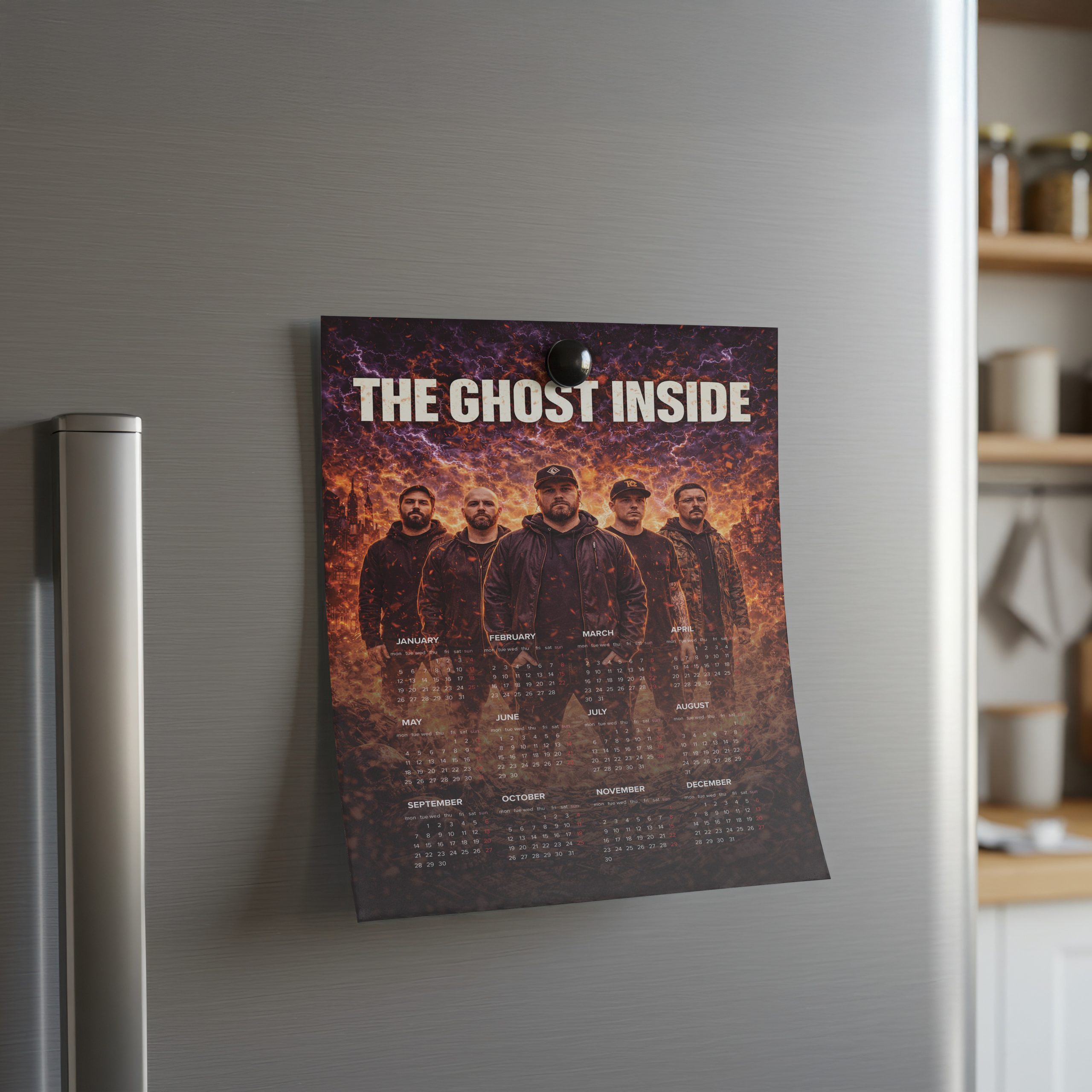 The Ghost Inside A3 Wall Calendar — Dark Art Print for 2026 - Image 2