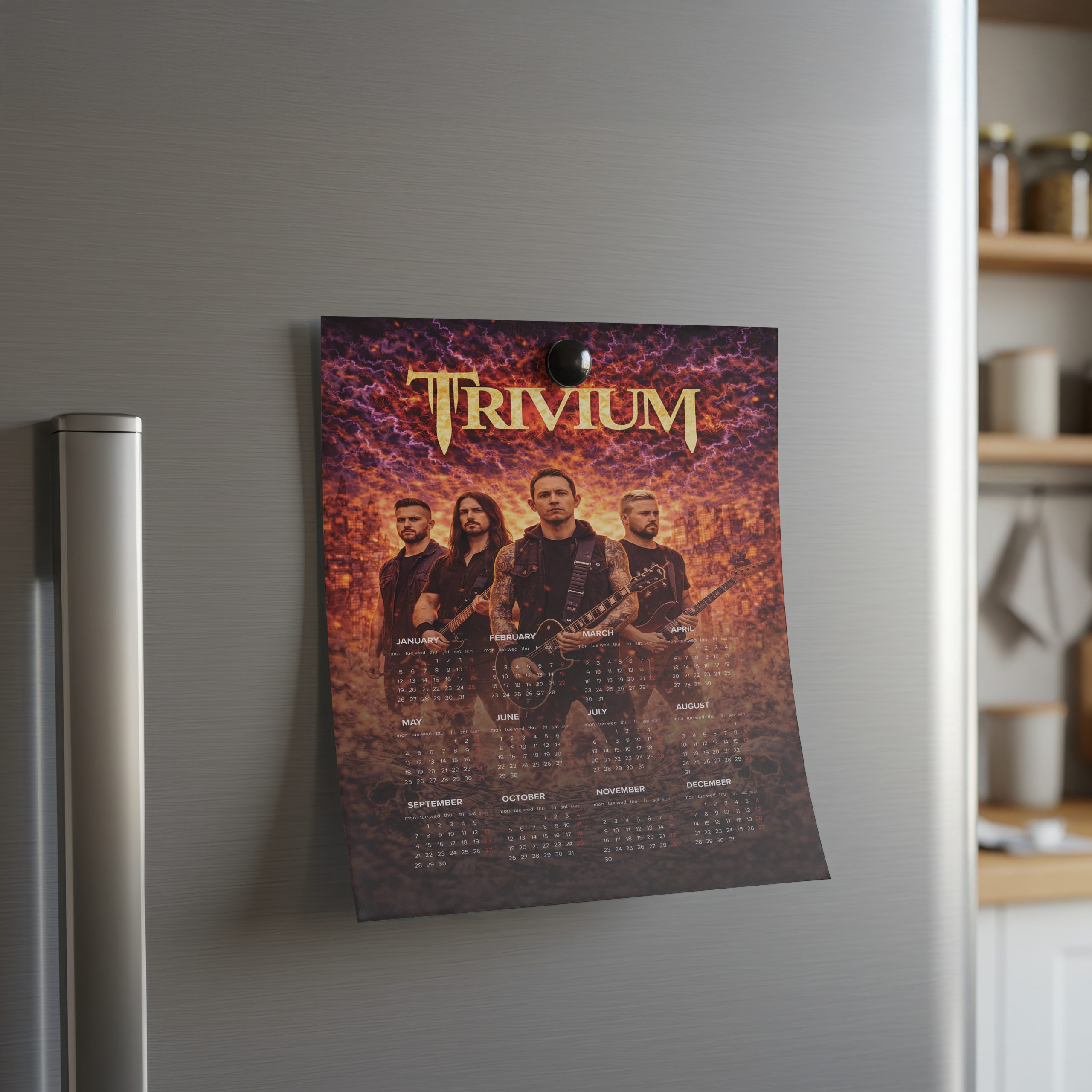 Trivium A3 Wall Calendar — Dark Art Print for 2026 - Image 2