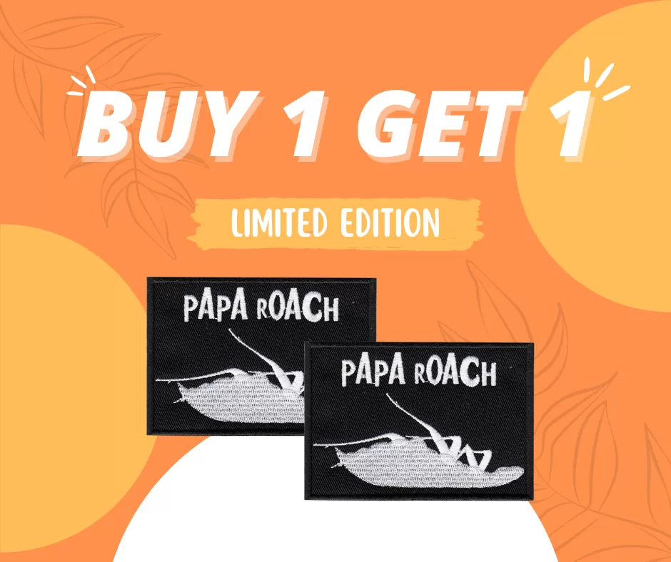 BUY ONE GET ONE LIMITED EDITION Papa Roach embroidered patch