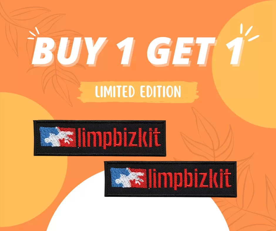 BUY ONE GET ONE LIMITED EDITION Limp Bizkit embroidered patch
