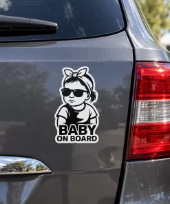 “Baby On Board” Car Sticker – 5.9 Inch Waterproof Vinyl Decal 2pcs - Image 4