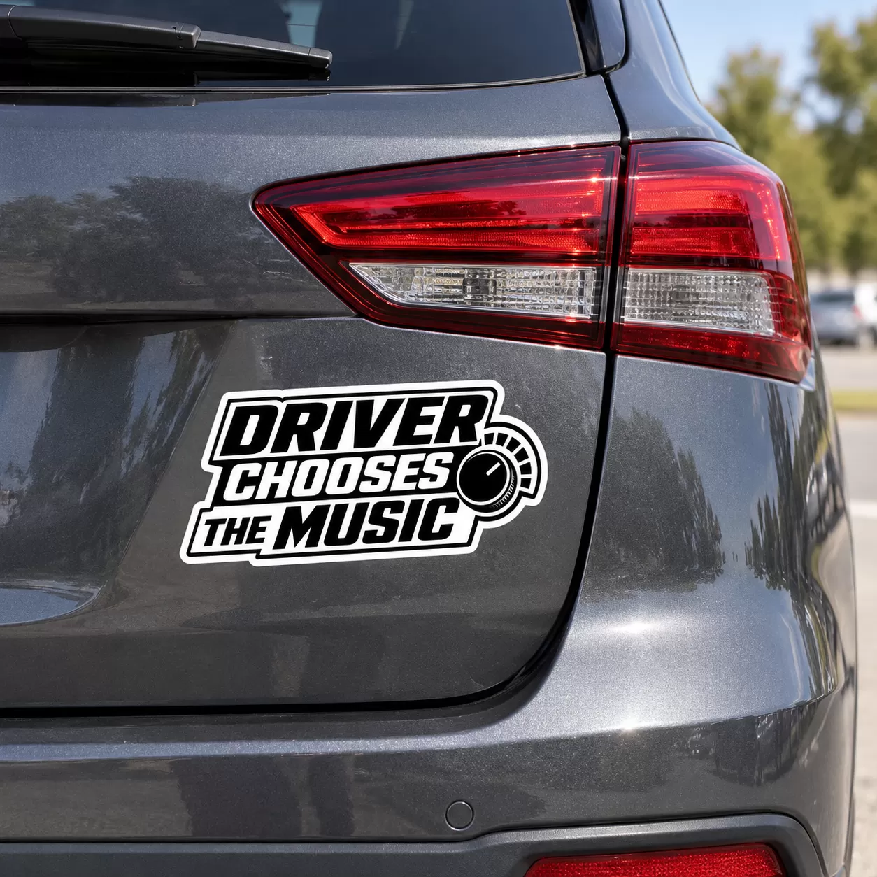 “Driver Chooses The Music” Car Sticker – 5.9 Inch Waterproof Vinyl Decal 2pcs - Image 3