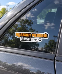 “Mission Passed Respect +” Car Sticker – 5.9 Inch Waterproof Vinyl Decal 2pcs - Image 3
