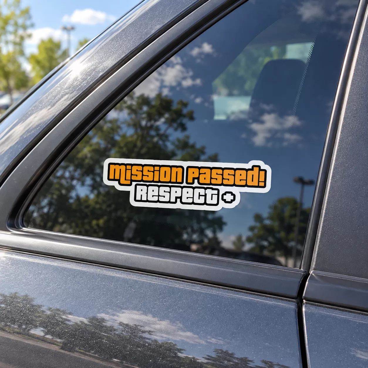 “Mission Passed Respect +” Car Sticker – 5.9 Inch Waterproof Vinyl Decal 2pcs - Image 3
