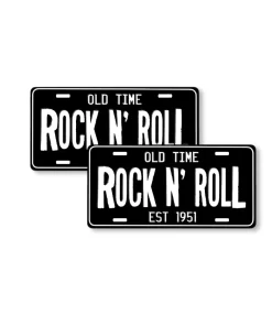 “Old Time Rock N’ Roll” Vinyl Sticker – 5.9 Inch Retro Car Decal 2pcs