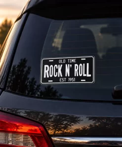 “Old Time Rock N’ Roll” Vinyl Sticker – 5.9 Inch Retro Car Decal 2pcs - Image 3