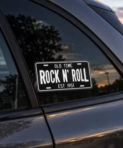 “Old Time Rock N’ Roll” Vinyl Sticker – 5.9 Inch Retro Car Decal 2pcs - Image 4