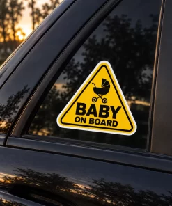 “Baby On Board” Car Sticker – 5.9 Inch Waterproof Vinyl Decal 2pcs - Image 4