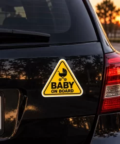 “Baby On Board” Car Sticker – 5.9 Inch Waterproof Vinyl Decal 2pcs - Image 3
