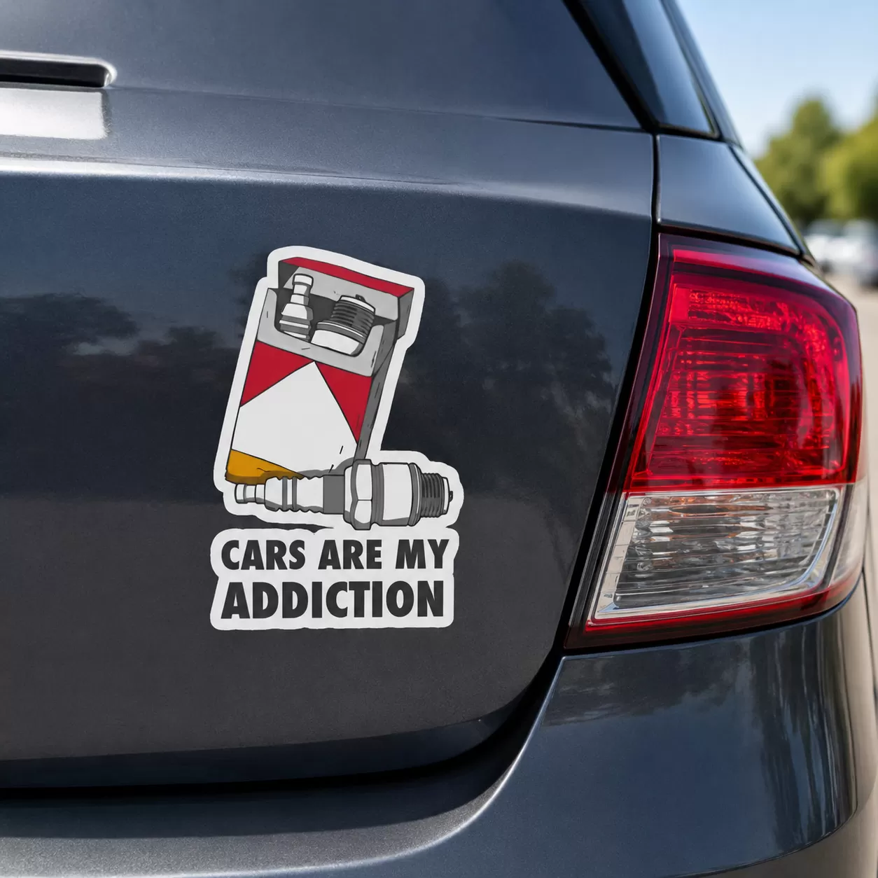 “Cars Are My Addiction” Car Sticker – 5.9 Inch Waterproof Vinyl Decal 2pcs - Image 4