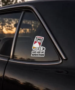 “Cars Are My Addiction” Car Sticker – 5.9 Inch Waterproof Vinyl Decal 2pcs - Image 3