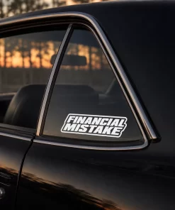 “Financial Mistake” Car Sticker – 5.9 Inch Waterproof Vinyl Decal 2pcs - Image 3