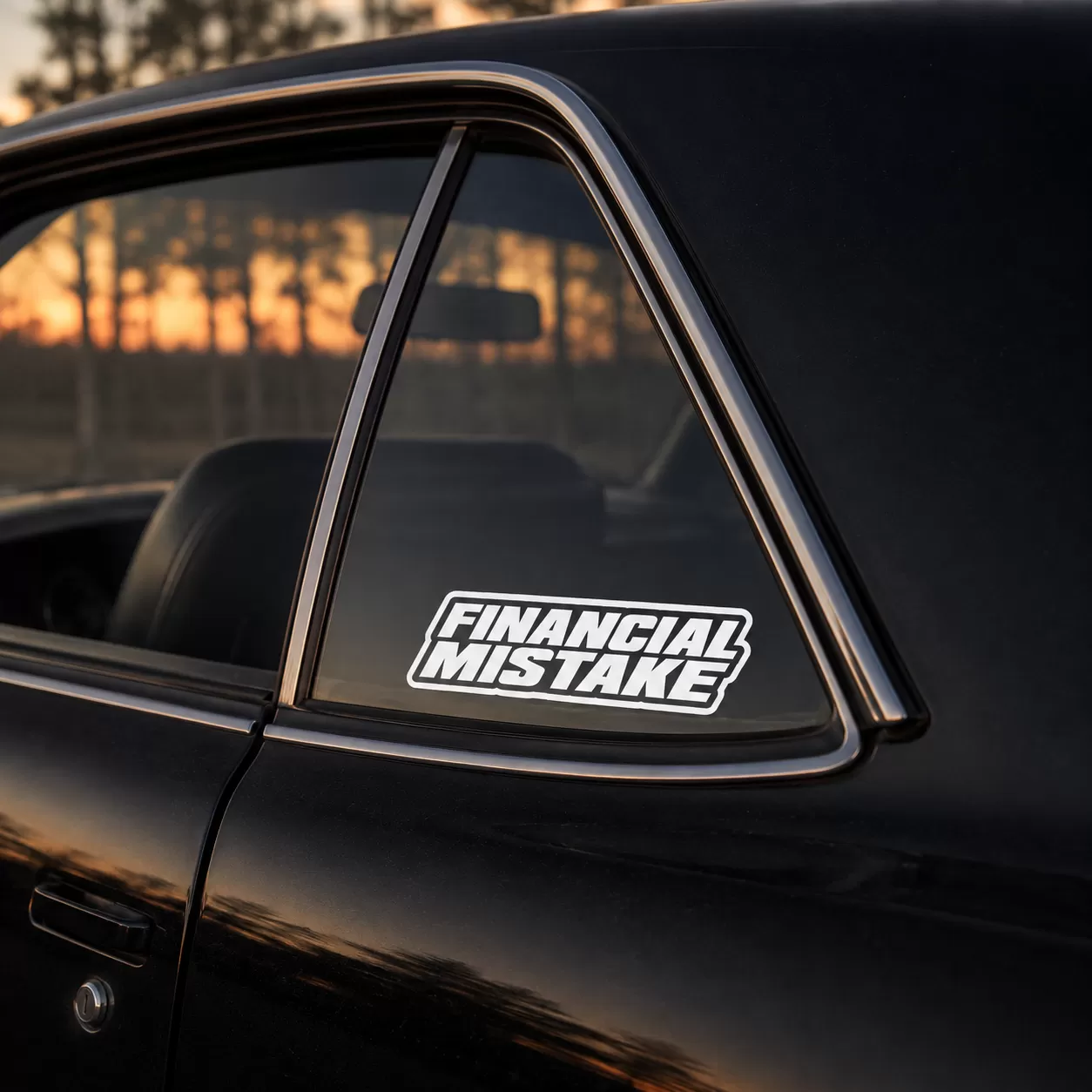 “Financial Mistake” Car Sticker – 5.9 Inch Waterproof Vinyl Decal 2pcs - Image 3