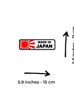 Alternative view of “Made in Japan” Car Sticker – 5.9 Inch Waterproof Vinyl Decal 2pcs